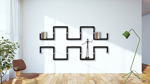 modualre wandregale flexible shelves