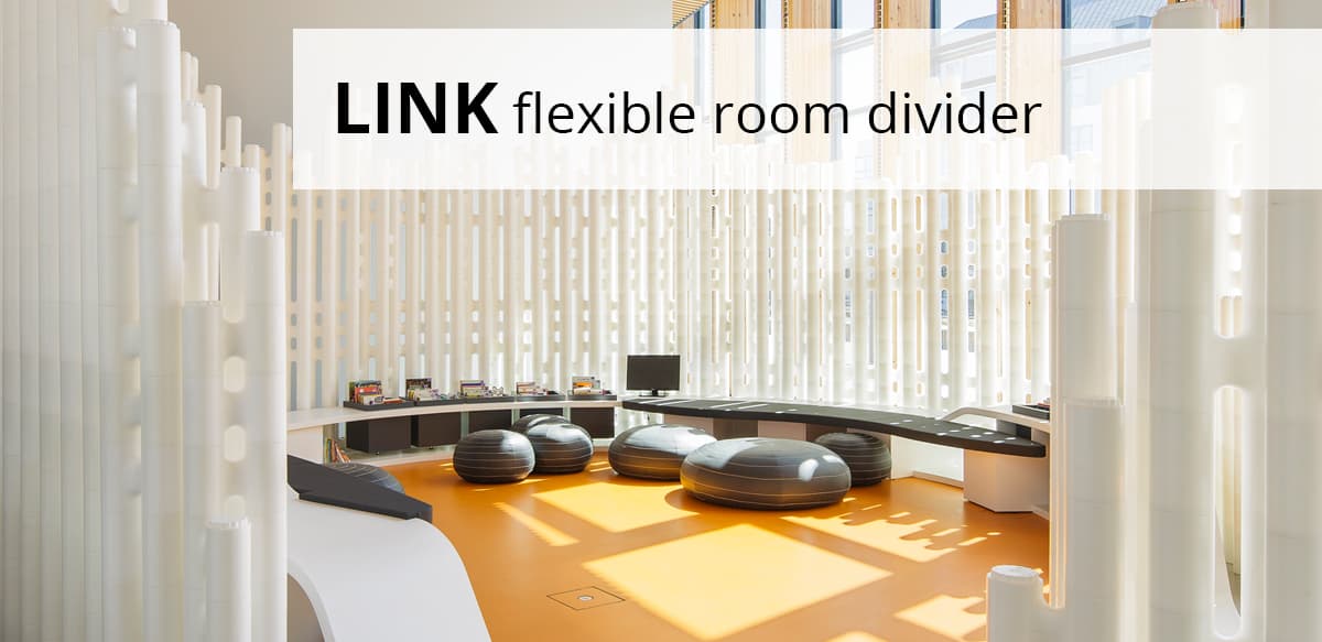 Link flexibel room divider freestanding partition wall screen