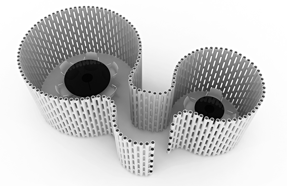Modularer Raumteiler LINK im Großraumbüro