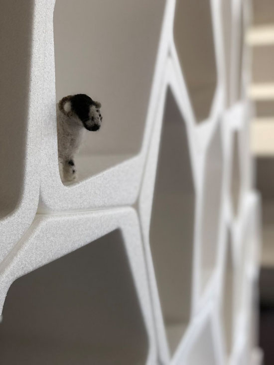 White BUILD bookcase and standing shelves